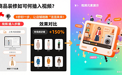 商品装修如何插入视频？轻松几步，让店铺瞬间“活”起来！