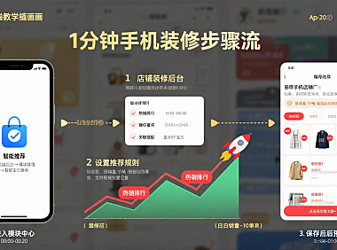 手机店铺如何装修智能宝贝推荐模块?1分钟上手,销量飙升200%!