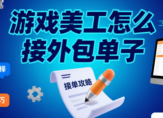游戏美工怎么接外包单子?5 个实用渠道 + 避坑清单,新手也能少走弯路