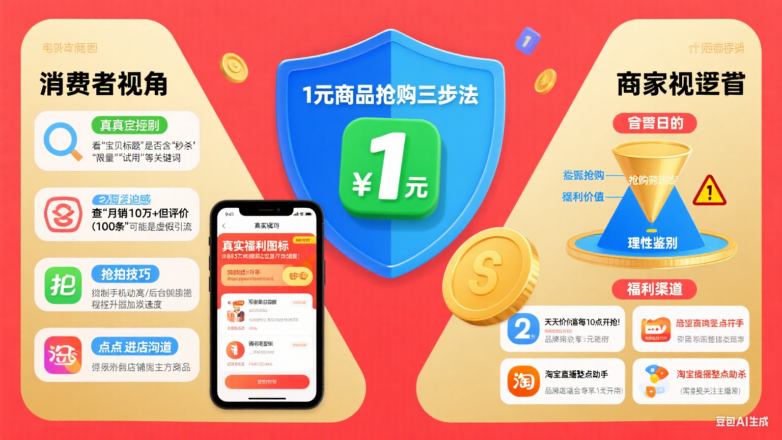 淘宝 1 元商品是真的吗?怎么抢 + 避坑 + 商家玩法