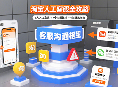 淘宝人工客服怎么找?高效沟通技巧 + 避坑全攻略