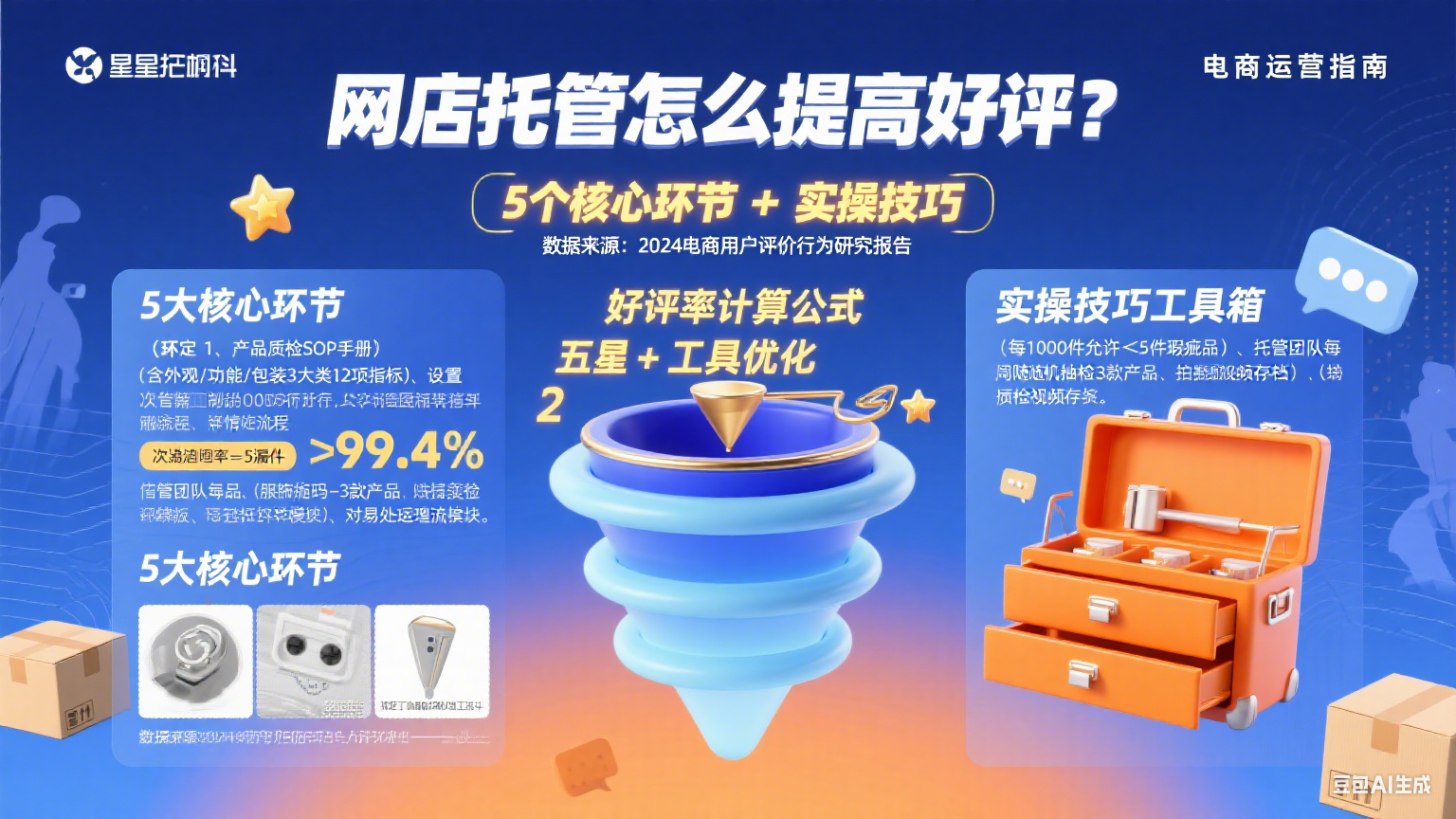 网店托管怎么提高好评?5 个核心环节 + 实操技巧