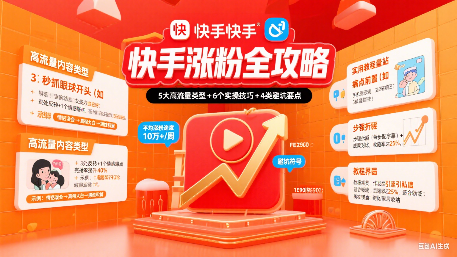 快手发什么作品涨粉快?5 大高流量类型 + 实操技巧 + 避坑攻略