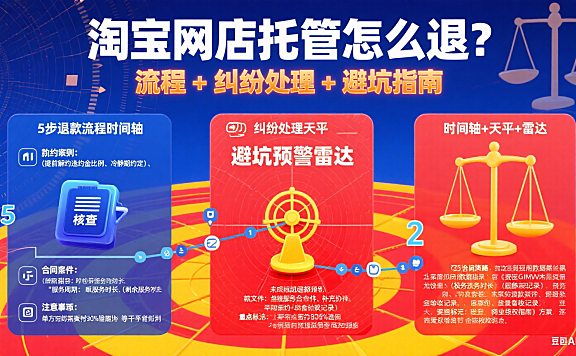 淘宝网店托管怎么退？流程 + 纠纷处理 + 避坑指南
