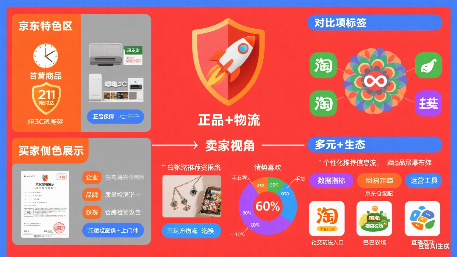 京东和淘宝有啥区别?买家购物 + 卖家运营对比指南