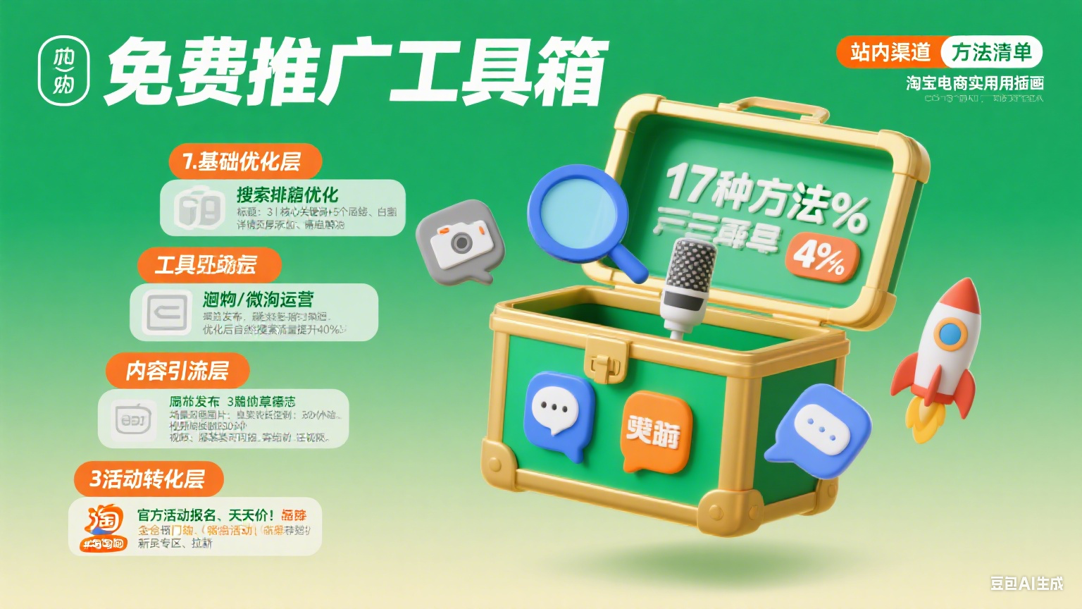 淘宝的17种免费推广方法