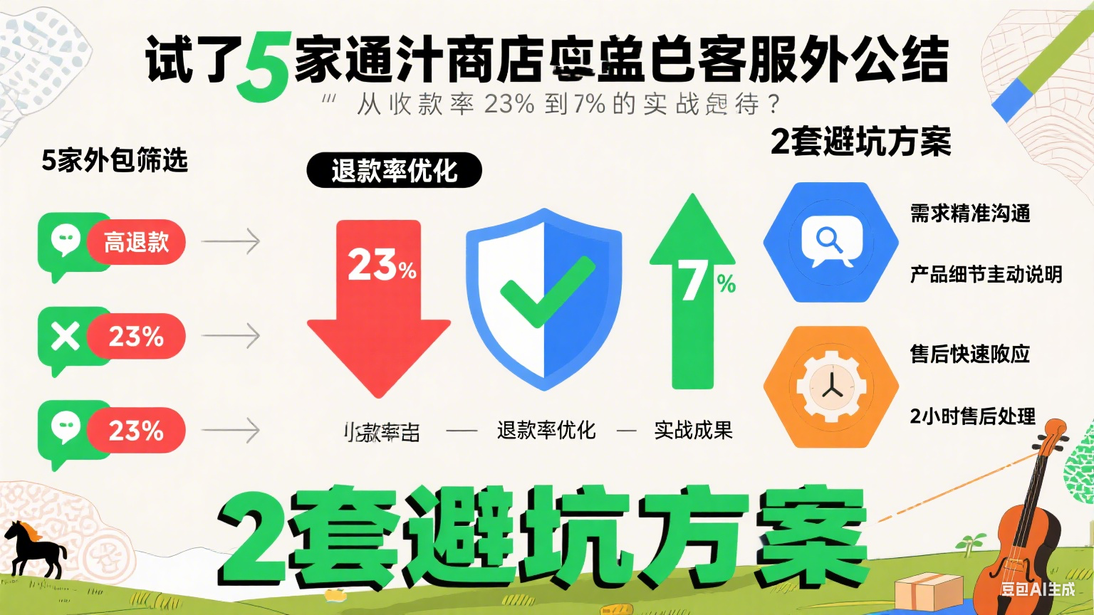 通辽网店客服外包避坑：退款率从23%降至7%心得