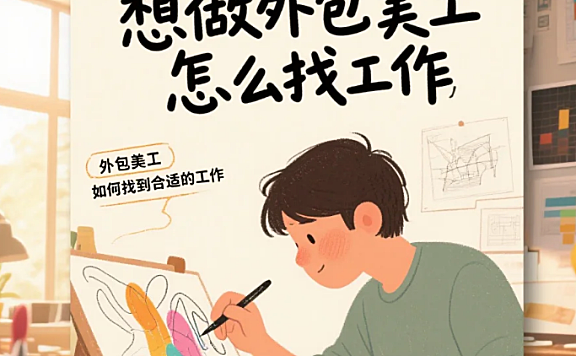 想做外包美工怎么找工作？4步入门+3类渠道，新手月接5单
