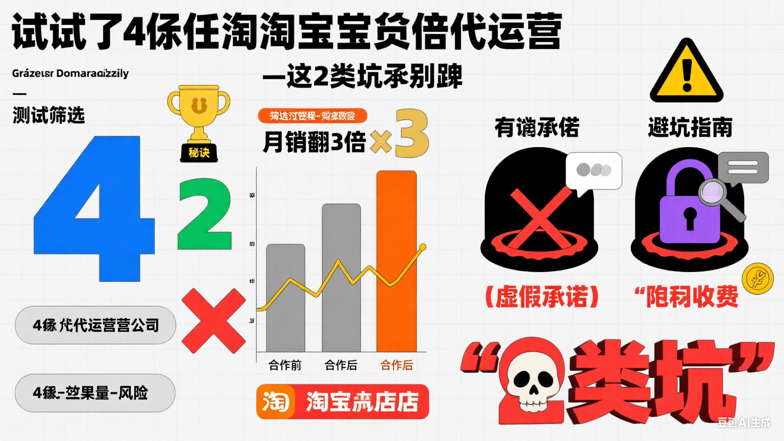 试了 4 家任县淘宝托管代运营,月销翻 3 倍的秘诀:这 2 类坑别踩
