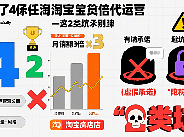 试了 4 家任县淘宝托管代运营,月销翻 3 倍的秘诀:这 2 类坑别踩