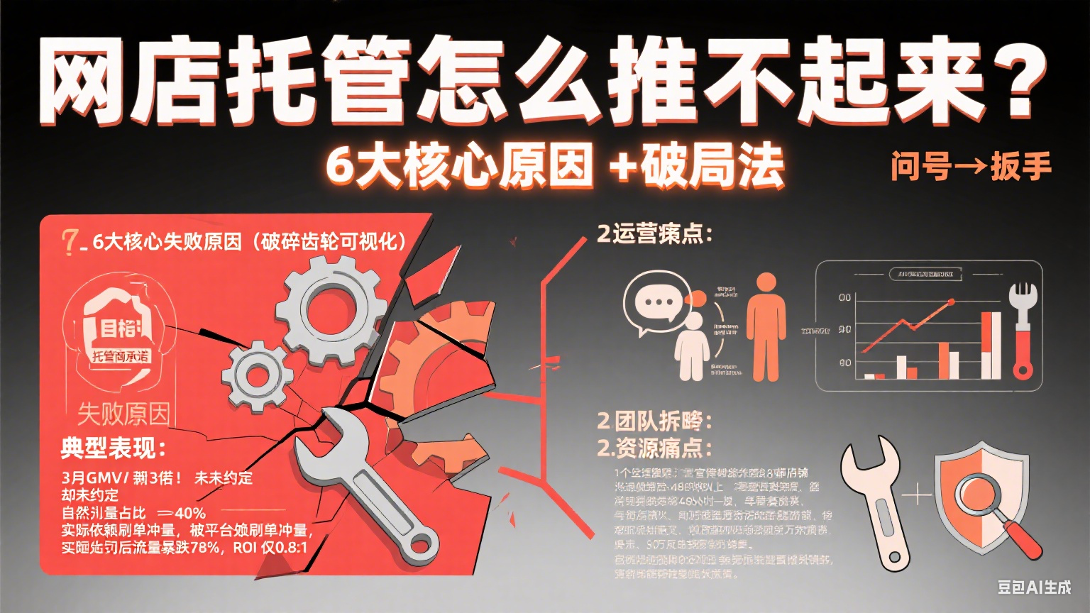 网店托管怎么推不起来?6 大核心原因 + 破局法