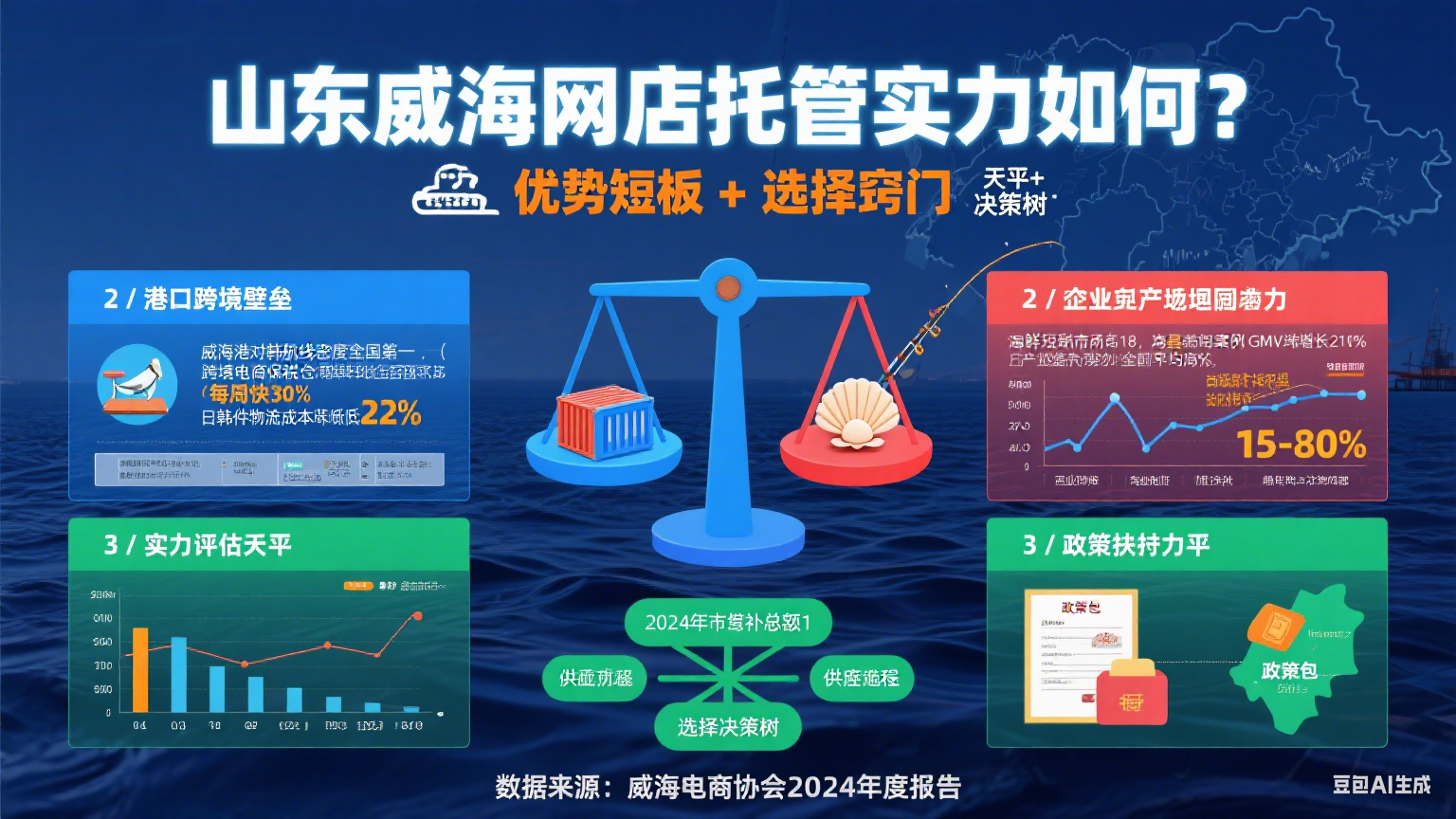 山东威海网店托管实力如何?优势短板 + 选择窍门