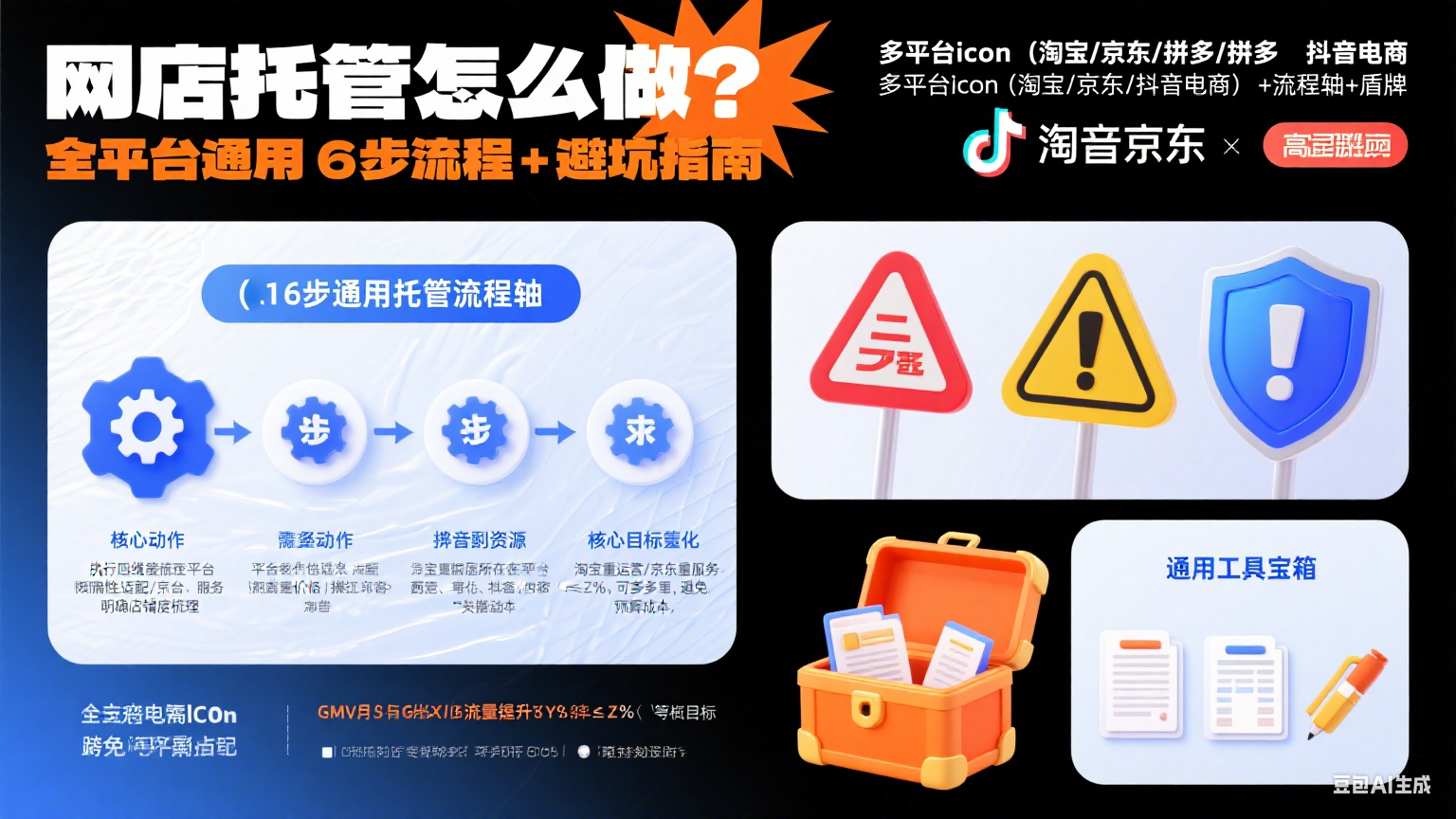 网店托管怎么做?全平台通用 6 步流程 + 避坑指南