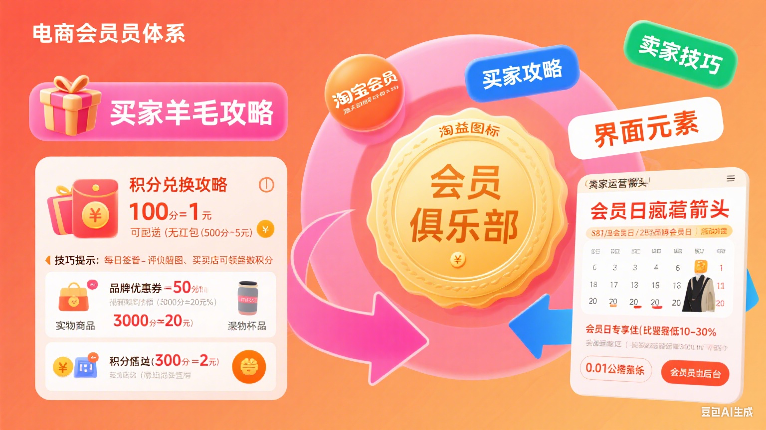 淘宝会员俱乐部怎么玩?买家薅羊毛攻略 + 卖家运营技巧,权益不浪费