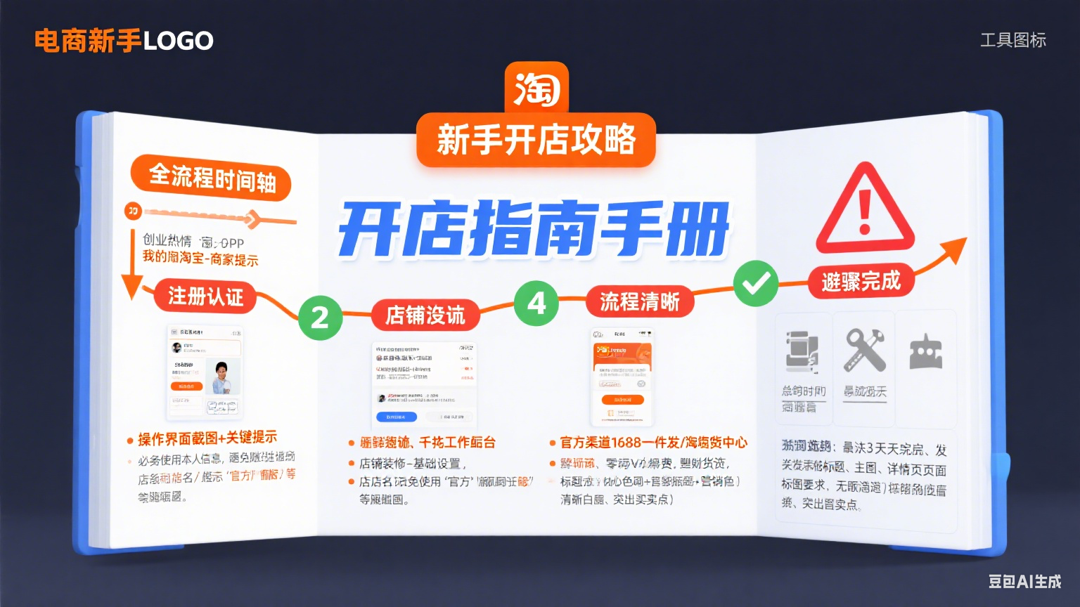 新手怎么开淘宝店?0 基础全流程 + 避坑指南