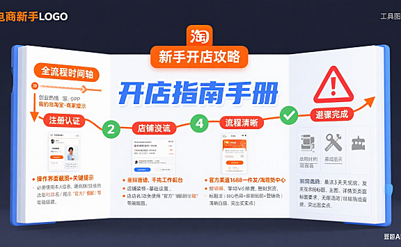新手怎么开淘宝店？0 基础全流程 + 避坑指南