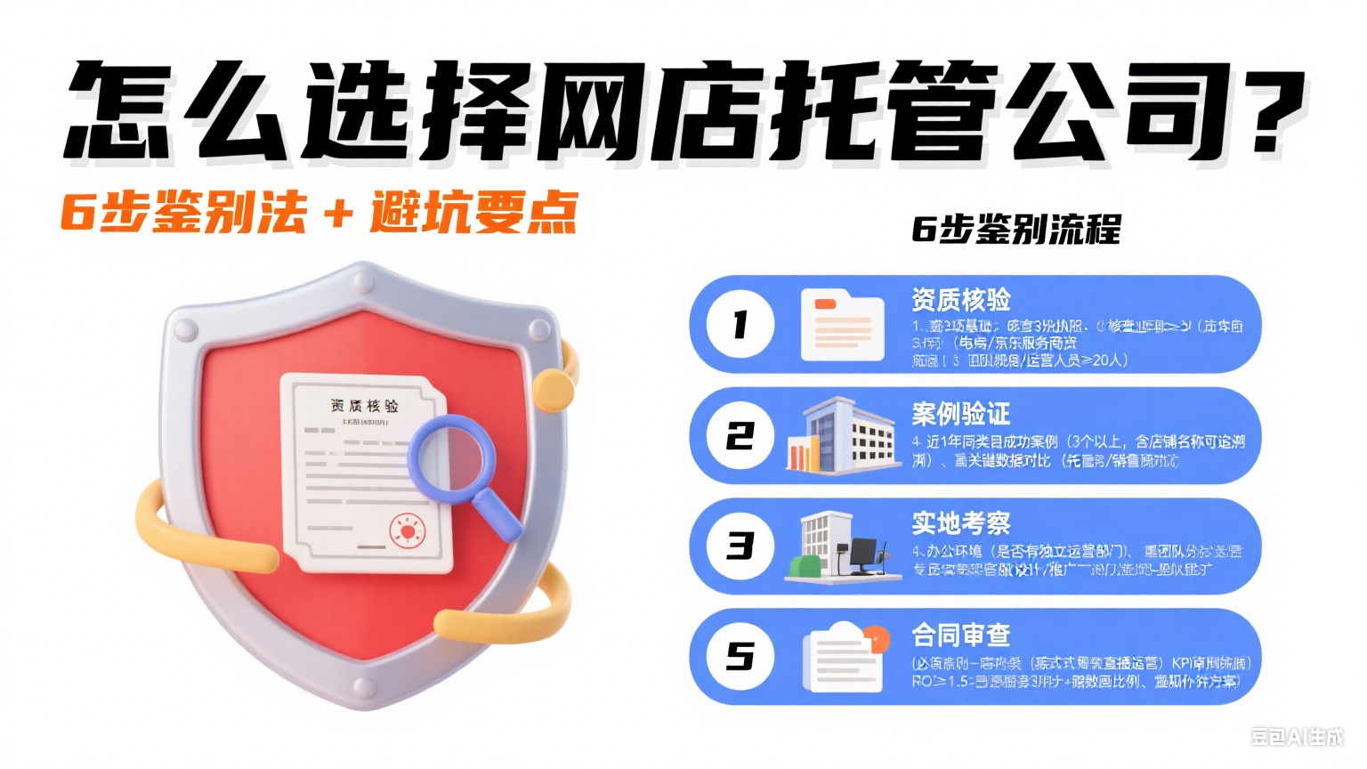 怎么选择网店托管公司?6 步鉴别法 + 避坑要点