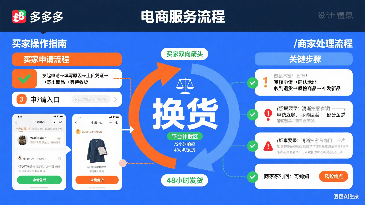 拼多多怎么换货?买家操作 + 商家处理全指南