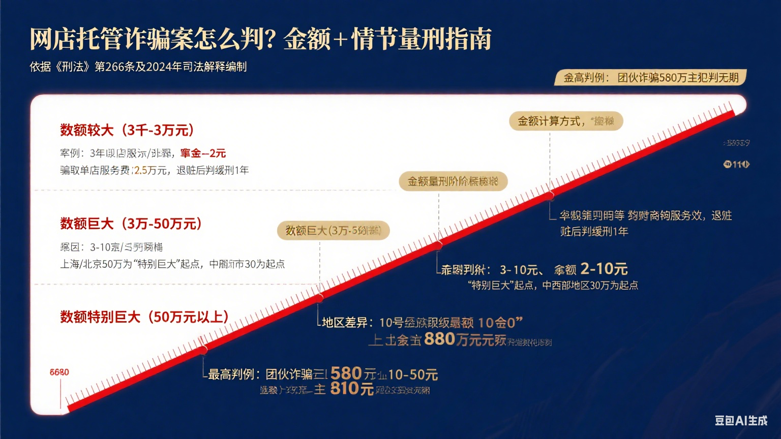 网店托管诈骗案怎么判?金额 + 情节量刑指南