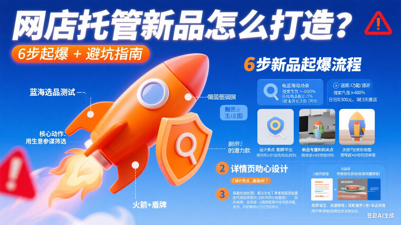 网店托管新品怎么打造?6 步起爆 + 避坑指南