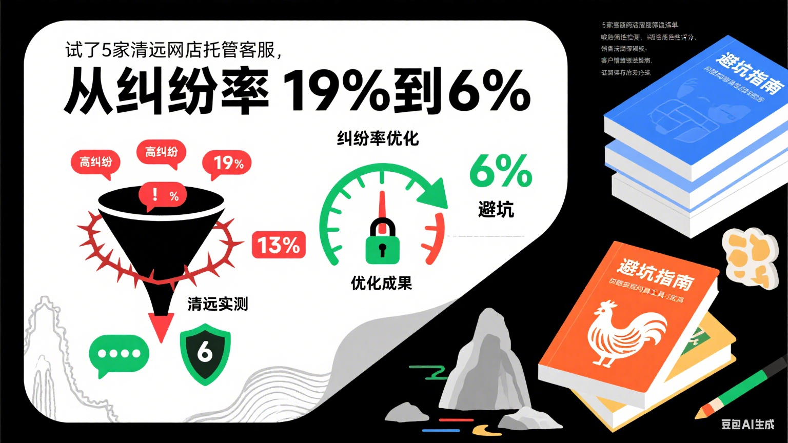 试了 5 家清远网店托管客服,从纠纷率 19% 到 6%:避坑指南