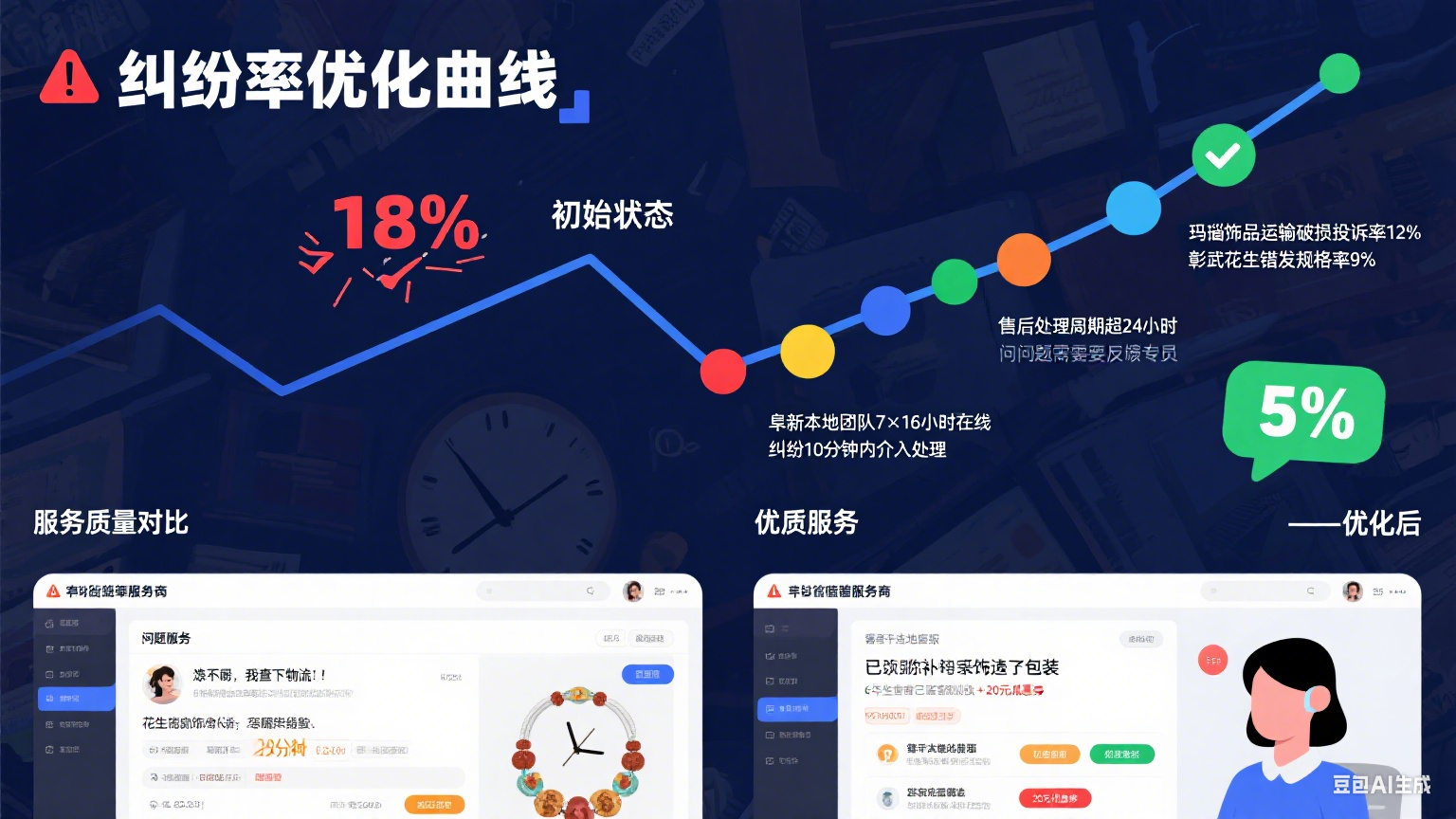 试了 5 家阜新网店托管客服,纠纷率从 18% 到 5%:指南