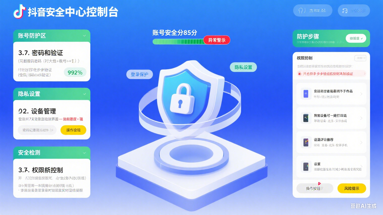 抖音安全中心怎么用?账号防护 + 异常处理全攻略