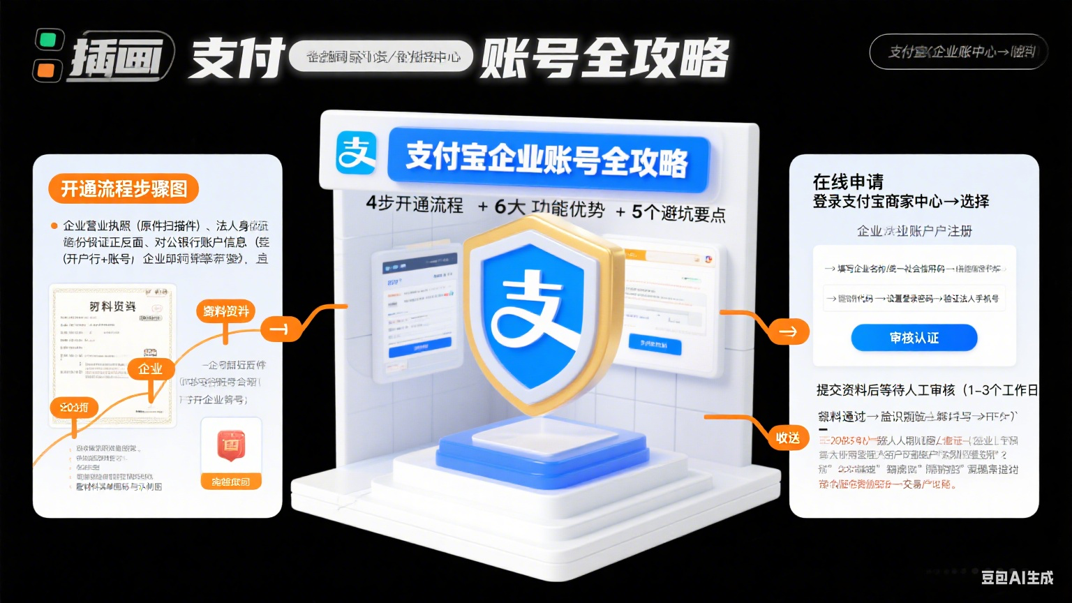 支付宝企业账号怎么弄?开通流程 + 功能优势 + 避坑全攻略
