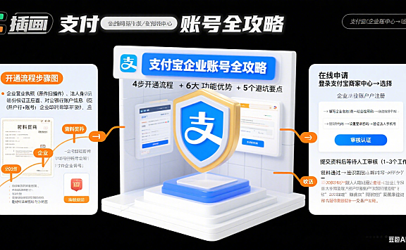 支付宝企业账号怎么弄?开通流程 + 功能优势 + 避坑全攻略