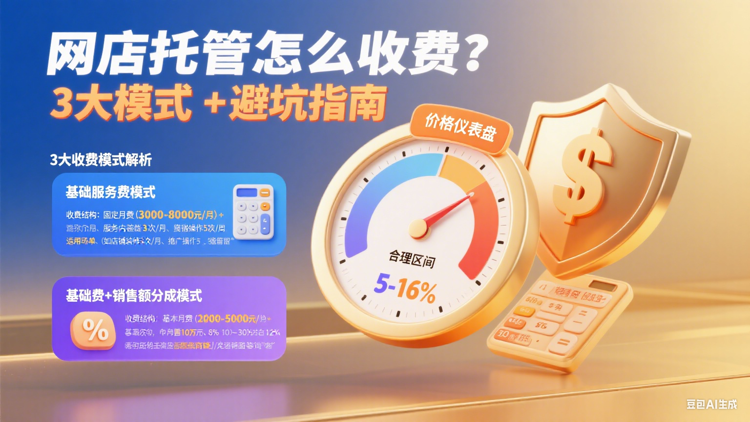 网店托管费怎么收费?3 大模式 + 避坑指南