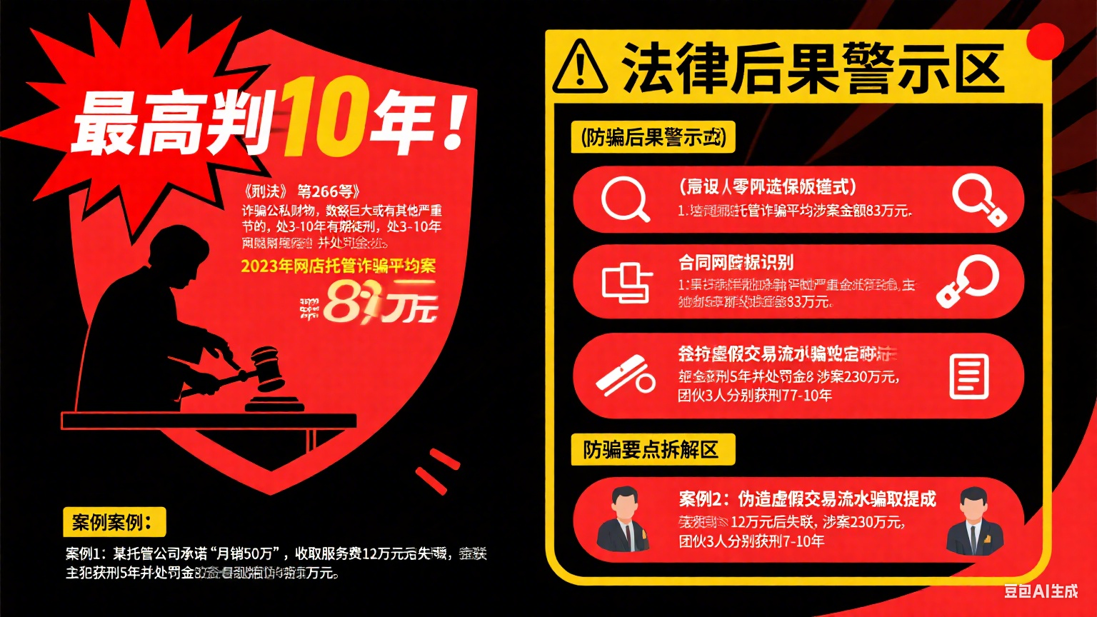 震惊!网店托管诈骗判刑可不轻,这些要点你得知道