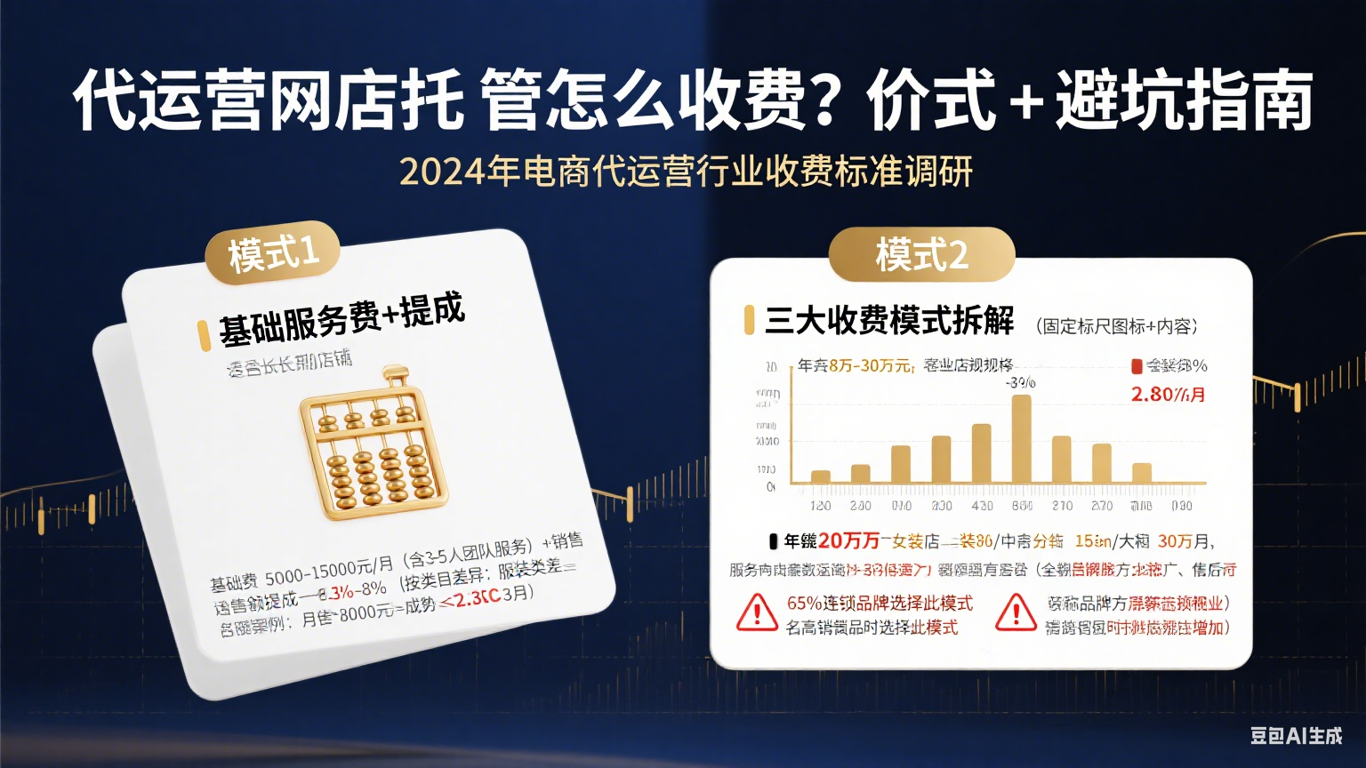 代运营网店托管怎么收费?模式 + 价格 + 避坑指南