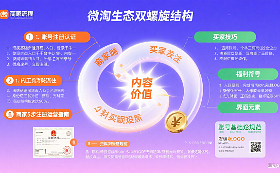 微淘怎么注册运营？商家 0 基础入门 + 买家关注技巧，避坑指南