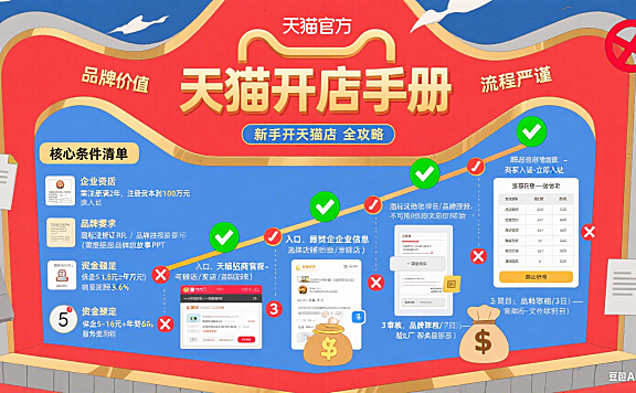 新手怎么开天猫店?全流程 + 条件 + 避坑指南