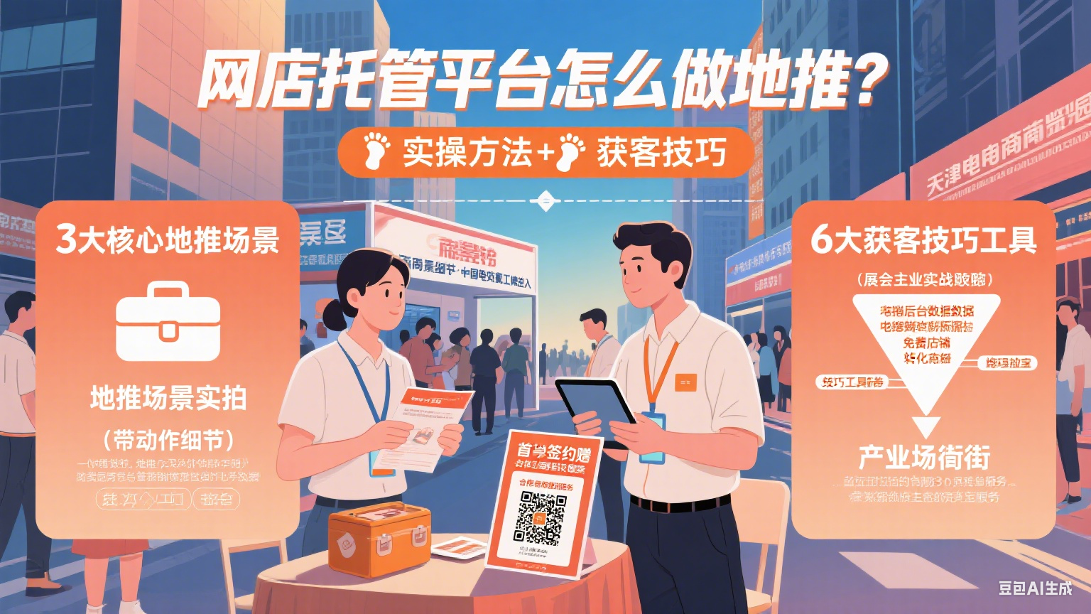 网店托管平台怎么做地推?实操方法 + 获客技巧