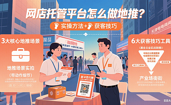 网店托管平台怎么做地推?实操方法 + 获客技巧