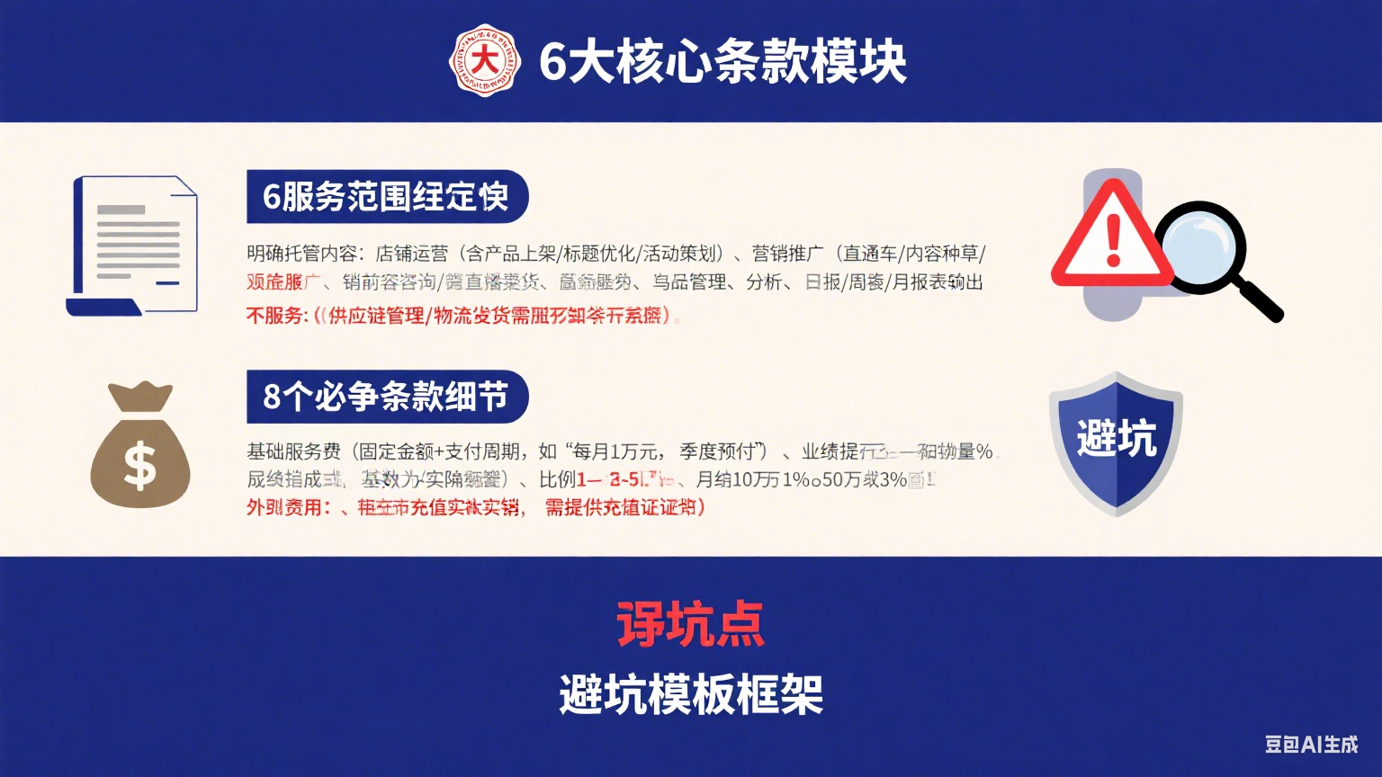 网店托管合同怎么写?核心条款 + 避坑模板