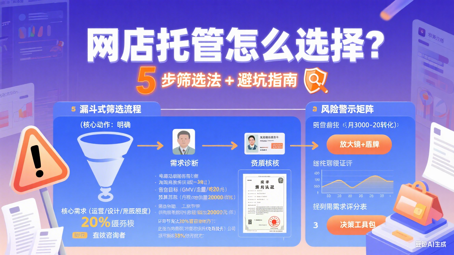 网店托管怎么选择?5 步筛选法 + 避坑指南