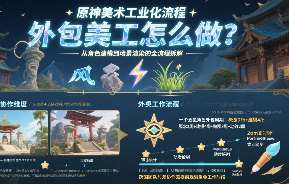 原神外包美工怎么做?3类常见需求+5步接单技巧,设计师这样入门更高效