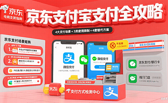 京东能用支付宝吗?各场景支付方式 + 替代方案全攻略