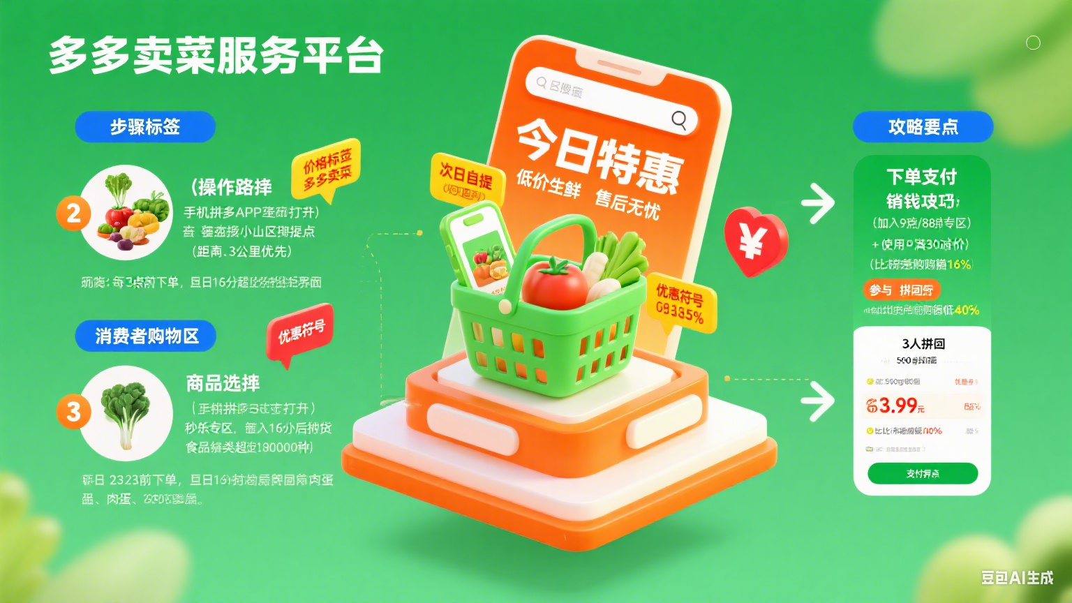 多多卖菜怎么用?消费者购物 + 团长运营全攻略