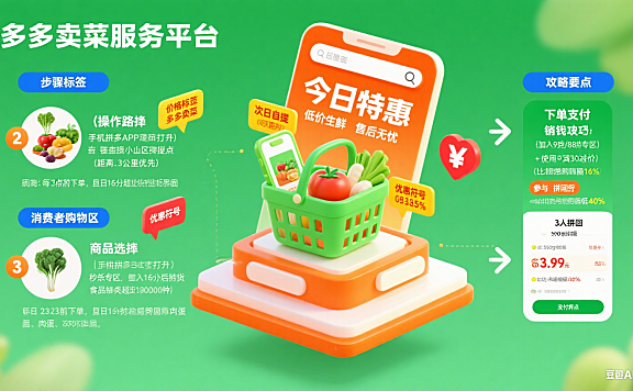 多多卖菜怎么用？消费者购物 + 团长运营全攻略