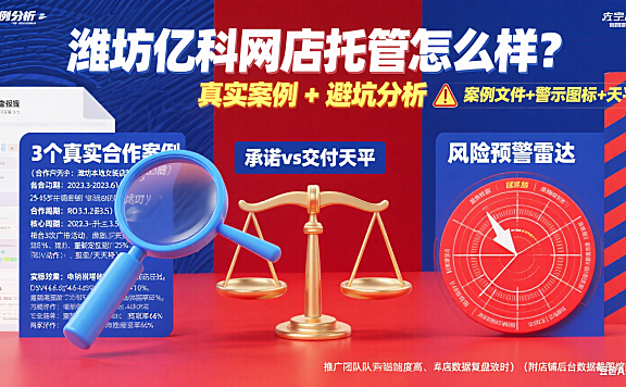 潍坊亿科网店托管怎么样？真实案例 + 避坑分析