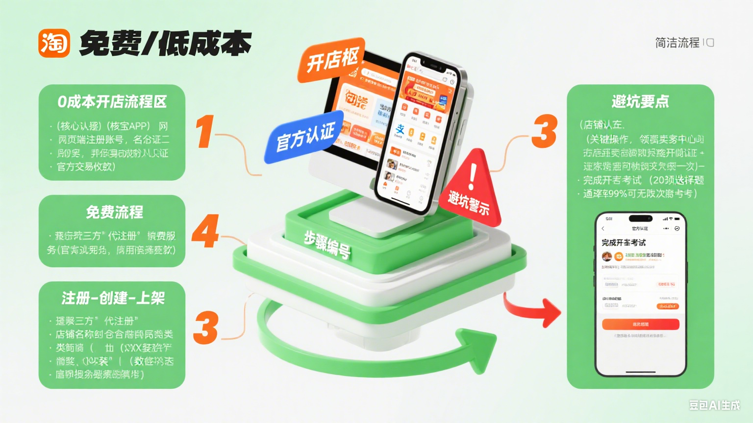 淘宝店怎么免费开?0 成本开店全流程 + 避坑指南