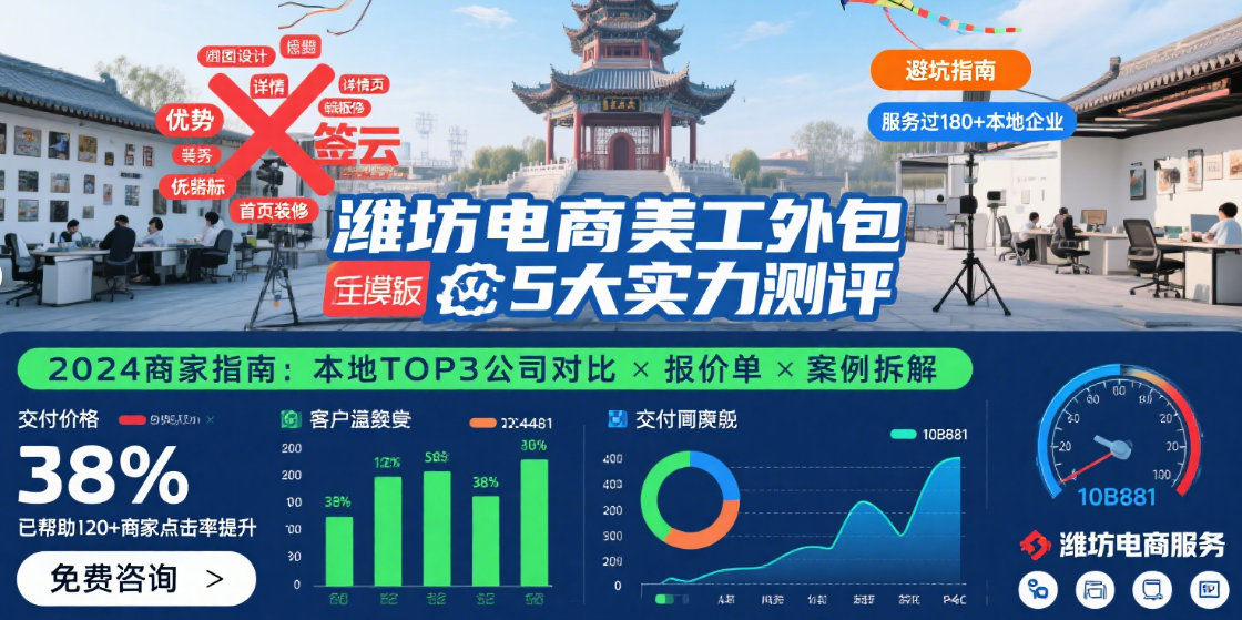 潍坊电商美工外包公司怎么样?3类团队实测+4步避坑指南,本地卖家必看