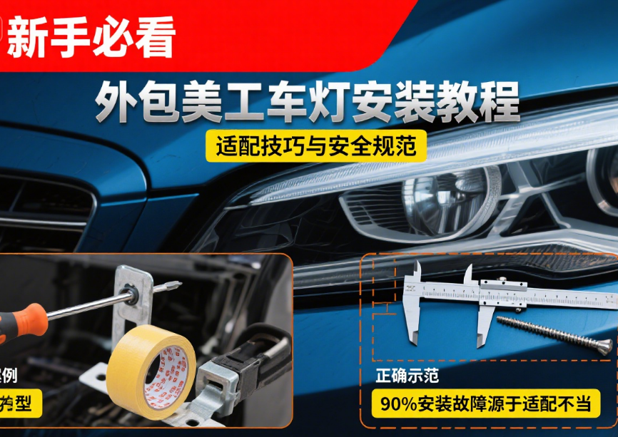 外包美工车灯安装教程:新手必看的适配技巧与安全规范