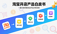 淘宝开店产品白皮书，一篇文章搞懂淘宝开店步骤流程