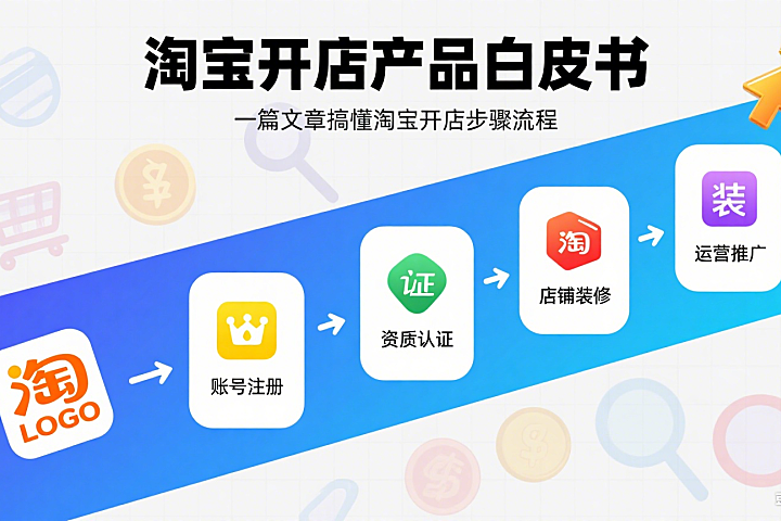 淘宝开店产品白皮书,一篇文章搞懂淘宝开店步骤流程 – 店托易