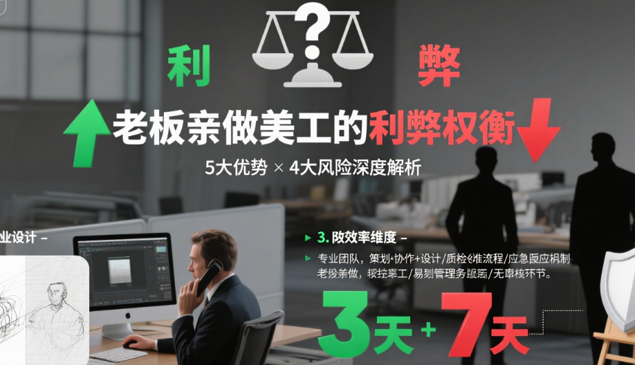 设计外包老板亲自做美工靠谱吗?3类合作场景+4点判断标准,避坑指南