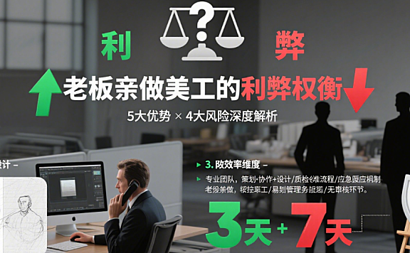 设计外包老板亲自做美工靠谱吗？3类合作场景+4点判断标准，避坑指南